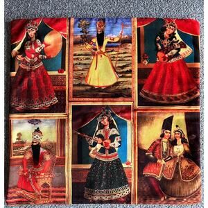Persian Iranian Music Art Pillow Cover Sets of Two 16 Inch X 16 Inch